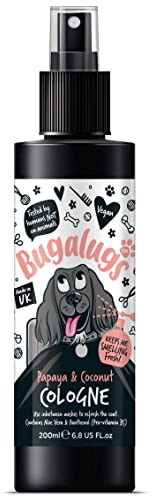 BUGALUGS Dog Cologne perfume - dog deodorant deodoriser spray use with professional groom Dog Shampoo For Dogs, Cats & Pets
