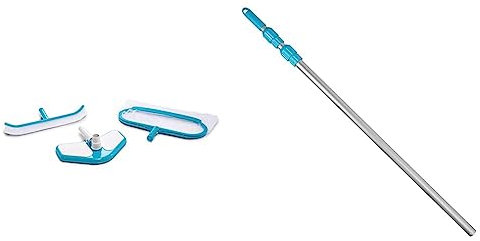 Intex kit Nettoyage Deluxe & Manche telescopique Aluminium 2m79