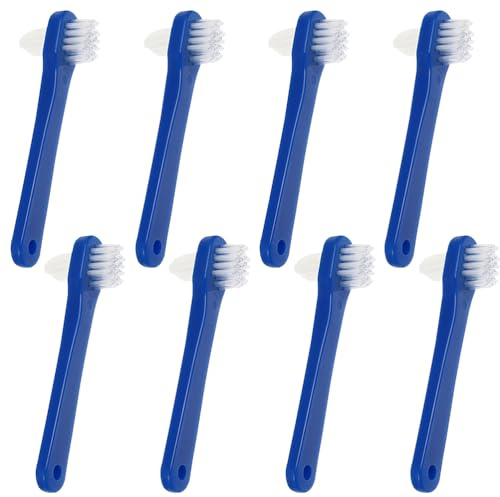 JECOMPRIS Cepillos Para Dentaduras Postizas 8 Uds Mini Cepillo De Limpieza Doble Cabezal Ergonomico Para Cuidado Bucal Y Limpieza Precisa De Prótesis