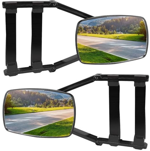 DBREAKS 2 specchietti universali per roulotte, 2 pezzi, specchietti laterali, specchietti universali per auto, specchietto retrovisore esterno, roulotte, rimorchi