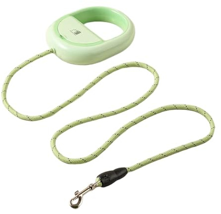 Dog Leash, Pet Wear-resistant with Handle, Reflective Running Leash for Jogging Training, Green 1.5m