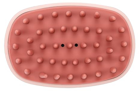 Brrnoo Brosse pour Cuir Chevelu en Silicone, Brosse à Shampoing pour Lavage des Cheveux avec Coussin D'air Doux et Dents élastiques Arrondies pour un Nettoyage en Profondeur, Massage