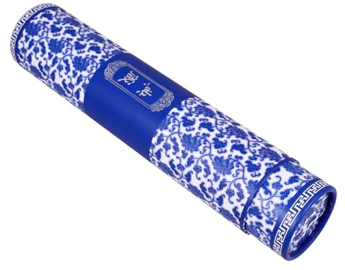 Toyvian Boîte de Rangement en Papier Bleu pour Rouleaux de Peinture, Design Télescopique Réglage Rétractable, Protège les Documents et Évite les Plis, pour Artistes et Étudiants