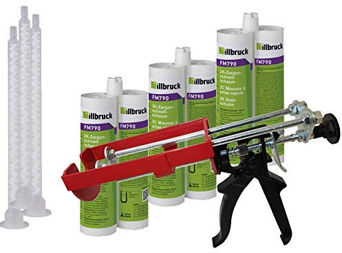 Illbruck kombiset 3 x FM790 grovskum á 210 ml 2 K pistol DM21 metall