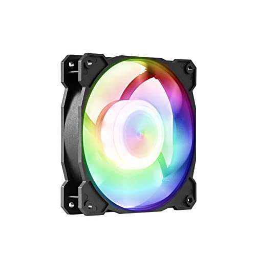 GELID SOLUTIONS Ventole ARGB radianti - Ventola LED RGB a 9 Colori Full Performance - Cuscinetto a Doppia Sfera Estremamente Resistente - 120x120mm - 2000 RPM- 12V