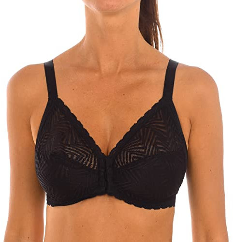 Playtex Bra Woman Ideal Posture Non-Wire Bra x1, Black, 36B