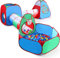 STLOVe® Spielzelt Kinderzelt Angepasst Babyzelt mit krabbeltunnel(Ohne Bälle) 5 in 1Bällebad Pop-Up Spielhaus Tunnel mit Zelt Tasche, Verdickter Stoff + Fettgedruckter, Zuhause & im Garten