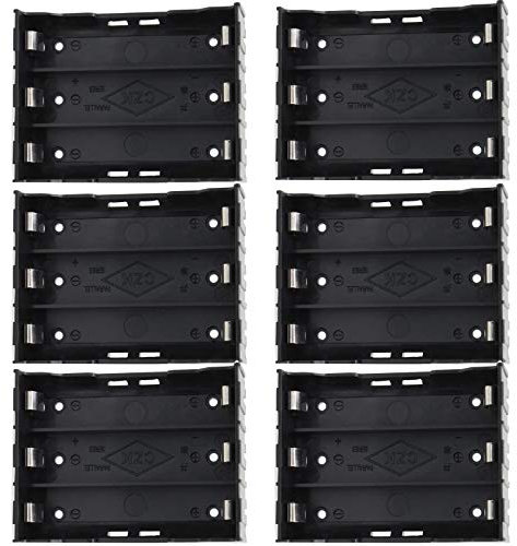 GTIWUNG 3 × 3.7V 18650 Batteria Titolare Caso Plastica Copertura della batteria Scatola di immagazzinaggio con il pin(3 Solts × 6 Pezzi)