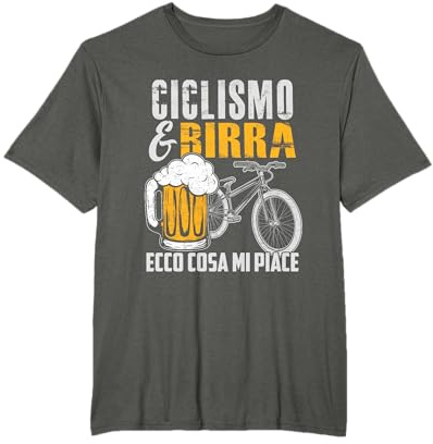 Ciclista Maglietta Uomo Bicicletta Regalo Ciclismo Bici Maglietta