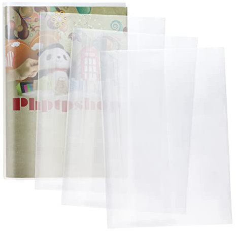 ONLYKXY 10pcs Clear Exercise Book Covers for Home Office Books Waterproof Plastic Sleeves (16K)