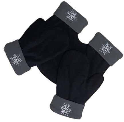 CLSSLVVBN 3 pack/lote manoplas de costura fina y que no se desprenden para Navidad pareja amantes manoplas de algodón 3 uds guantes suaves, Negro+Gris