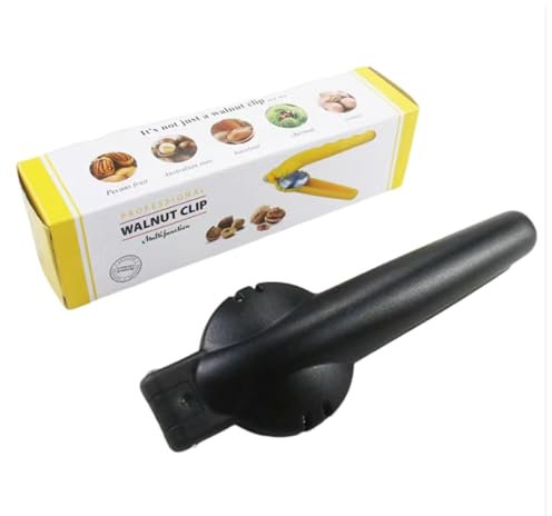 Nutcracker Chestnut Clip, Stainless Steel + Plastic Chestnut Opener and Cutter, Chestnut Peeler, Chestnut Cracker Tool for Holiday Cooking Christmas (Black)