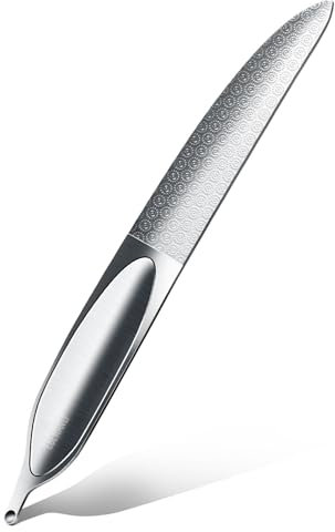 Yamobi lima de uñas de metal para uñas naturales Profesional Lima de uñas Manicura Set Doble cara Mango Unas Manos y Pies