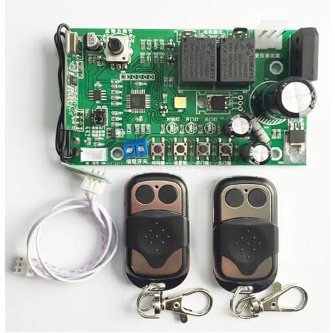 Placa principal de puerta de garaje con límite electrónico universal, placa de control del motor de la puerta abatible, receptor de puerta de garaje con límite Para puerta batiente, puerta corrediza(T