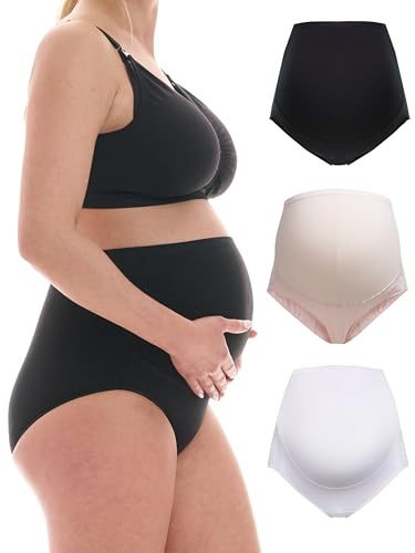 Herzmutter Mutande Premaman Cotone - Oeko Tex 100 - Gravidanza - Mutandine Premaman - Slip maternità - 5100