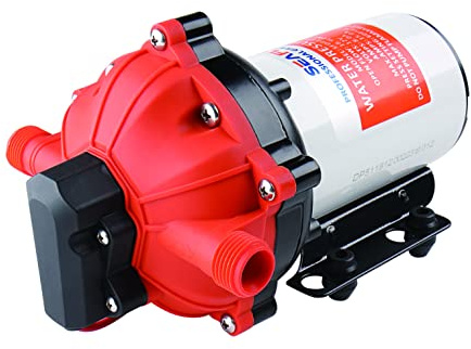 LIGHTEU®, DC 12V 18.9LPM 4.2 Bar 51S Heavy-Duty Self Priming Pressure Pump On Demand Water Diaphragm Pump for RV, Yacht, Garden, Camper