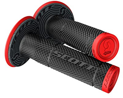 Scott SX II MX Motorrad Griffe inkl.Donut schwarz/rot