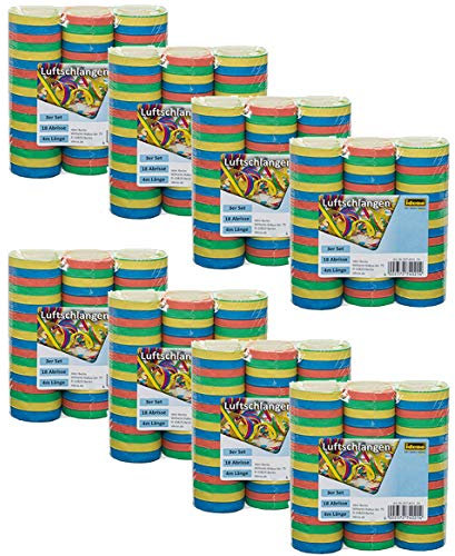 Idena Luftschlangen Set (24er Pack, Luftschlangen)