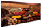 islandburner Bild auf Leinwand Holztisch Bunte Gewürze Traditionelle Orientalische Indonesische Schalen Bilder Wandbilder Poster