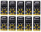 Lot de 10 piles pour appareils auditifs Taille 10 (PR70)