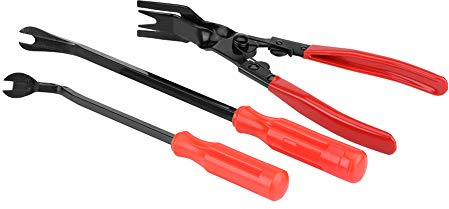 Weiyirot Nitar Clips Tång, verktyg för borttagning av trim Pry Bar Tool Kit Fordonsverktyg Dörrtång, för att ta bort bildörrpanel Ta bort bilklädselklämmor
