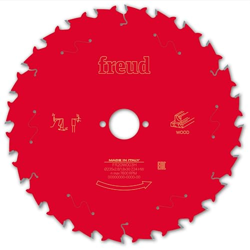 Freud Lame pour scie circulaire portative freud - ø235 2,8/1,8 al30 z24 ba 15° - f03fs09733 -fr20w003h