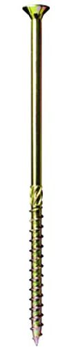 GB FISSAGGI SRL Vis charpente tête fraisée T40 8x140 zingué bichromaté FISSAGI-Boite de 50-92014