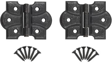 Oil Rubbed Bronze Butterfly Hinges with Removable Pin - Pack of 2 - Surface Mount Cabinet Door Hinges - UA-261-HOB (1)
