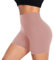 ACTINPUT Radlerhose Damen Kurze Shorts High Waist Sporthose Leggings Blickdicht Hotpants Unterhose Boxershorts Sommer(Rosa,S-M)