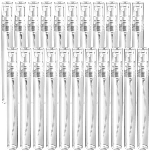 PGKDYC 22Pcs Mini Spray Bottles, 10ml Spray Bottle, Travel Bottle, Mini Perfume Refill Bottles, Refillable Atomiser, for Perfume, Cosmetic (10ml/0.34 Oz)