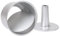 Auddemg Runde Kuchenform mit Flach- und Rohrboden (Ø 20 cm), Backformen-Set aus eloxiertem Aluminium mit Antihaftbeschichtung, 2 Böden, silber