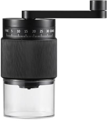 Macinacaffè Manuale Portatile, Macina Caffè con 35 Livelli di Regolazione, Macinino Caffè Espresso in ceramica, per Moka a Pressa Francese