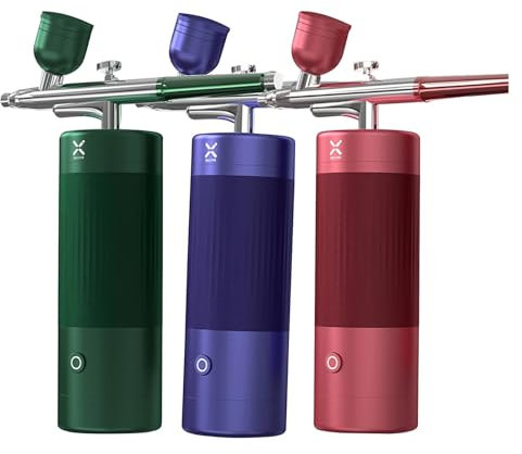 Pistola sparachiodi pneumatica, Mini compressore professionale for aerografo wireless, pistola ad alta capacità for pistola blaster in gel di bellezza for auto modello for unghie da barbiere,Utensili