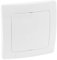 Base coperchio cieco bianca dal design minimalista, ideale per coprire collegamenti elettrici e mantenere una finitura pulita sulle superfici.
