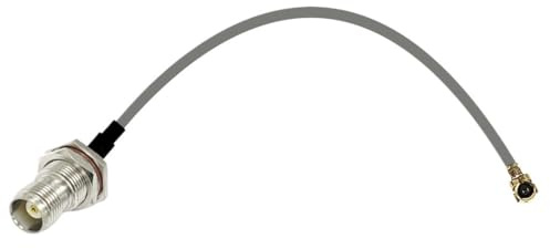 LIHUA U.FL till SMA/BNC/TNC hane hona 1,13 mm pigtailkabel för PCI WI/*FI-kort trådlös routerförlängning (TNC hona, 20 cm)