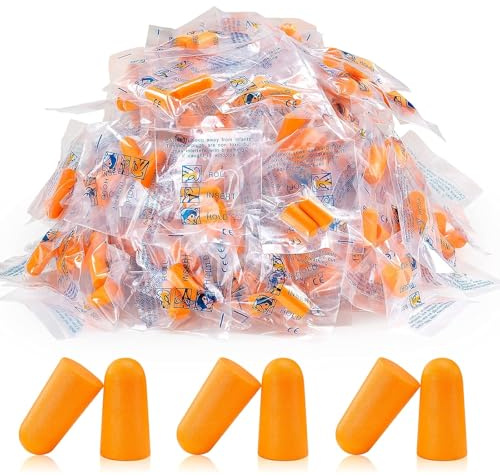 GmwyCzV 80 Paia Tappi Orecchie Dormire, 38 dB Riduzione Rumore, Tappi per le Orecchie in Schiuma Ultra Morbida, Tappis per Cancellazione Del Rumore, Riutilizzabili, Earplugs, per Dormire, Studio