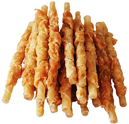 Pawant Chicken Wrapped Rawhides for Dogs Treats Puppy Training Snacks Sticks Dog Rawhide Chews All Natural Dog Treats 0.5lb
