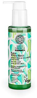 Natura Siberica, Exfoliante Purificante y Equilibrante para piel grasa con tendencia al acné con ácido salicílico y AHA, Bereza Siberica, 1 Unidad, 145 ml