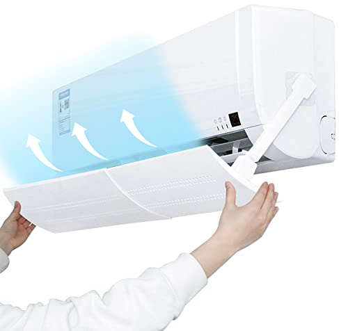 Retractable Air Conditioner Air Deflector, Universal Scalable Air Conditioning Deflector Air Diverter Cover Telescopic Anti-Wind Baffles Anti Direct Blowing Windshield Wind Guide