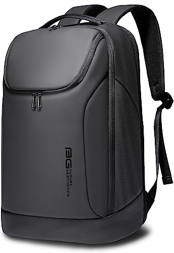 BANGE Business Smart Backpack Waterproof fit 15.6 Inch Laptop Backpack,Travel Durable Backpack suitable as overnight,daily backpack, Black (no Usb)