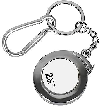 Metro a nastro portachiavi funzionale mini nastro retrattile portachiavi 2M metro a nastro in acciaio inossidabile durevole