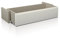 duehome | Ausziehbare Vorderschublade, Schublade für Bettkasten, weiß, Maße: 122 cm (L) x 27,5 cm (H) x 47,5 cm (T)