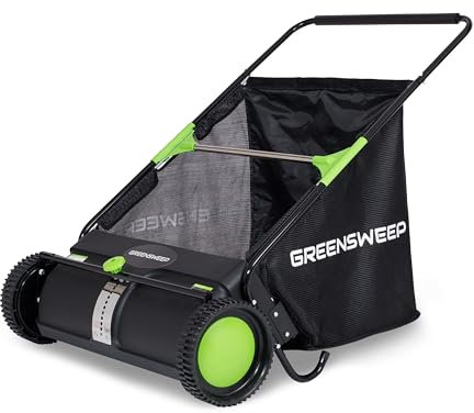 GreenSweep Pickup Pro Max - Spazzatrice manuale per prato e foglie