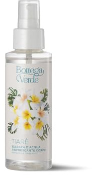 Bottega Verde - Fiore di Tiarè, Essenza d'Acqua, 100 ml, Acqua Profumata dalla Fragranza di Tiarè, Rinfrescante Corpo, Formula Dermatologicamente Testata