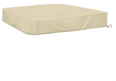 EXTRWORY Copertura per sabbiera impermeabile 190T, protezione per area giochi, beige, varie dimensioni, facile manutenzione, per giardino o esterno (200 x 200 x 20 cm)