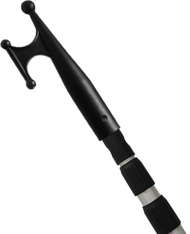 Marine Boat Hook - Telescopic Docking Tool for Yachts Sailboats | Strong Aluminum Rod with Non-Slip Grip and Nylon Hook, Ideal for Mooring, Line Retrieval, Marina Use Docking Tool 1.02 in