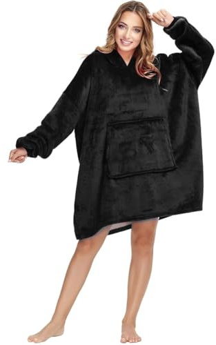Oversized Hoodie Sweatshirt, TV Super Soft Warm Comfortable Blanket Hoodie, Soft Cozy Warm Comfortable Novelty Hoodies, One Size Fits All, TV-Blanket for Men Women Teenagers Kids