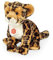 Teddy Hermann 90472 Leopard sitzend 27 cm, Kuscheltier, Plüschtier mit recycelter Füllung
