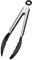 Newaner Pinze da cucina, 9 pollici Pinze da Barbecue in Acciaio Inossidabile, Pinze in silicone alimentare con serratura e maniglia antiscivolo, per arrosti, bistecche, pasta(Nero)