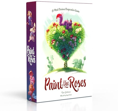 Northstar Game Studio Paint The Roses Board Game | Cooperative Strategy Game for Adults, Teens and Families | Alice in Wonderland Puzzle Game | 2 to 5 Players, Play in 60 Minutes
